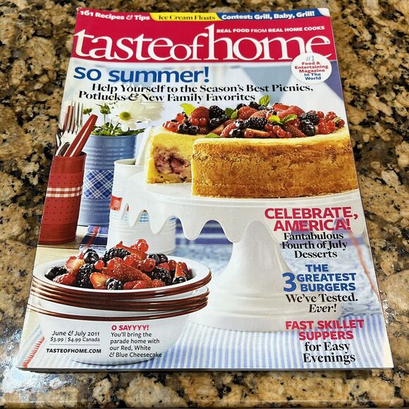 Lot Of Taste Of Homes Cooking Back Issues Recipes Magazines 2011 set Of 6 - Picture 8 of 16